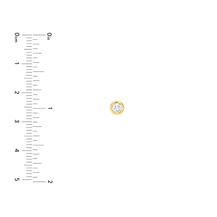 1/2tcw Round Diamond Martini Bezel Stud Earrings