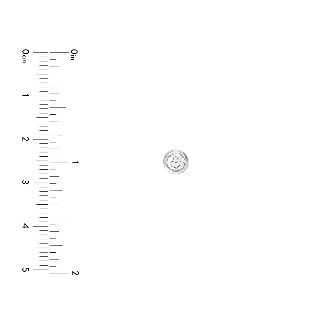 3/8tcw Round Diamond Martini Stud Earrings