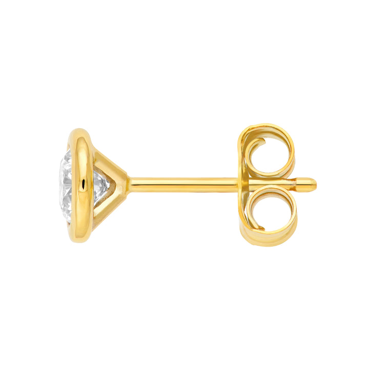 3/8tcw Round Diamond Martini Stud Earrings