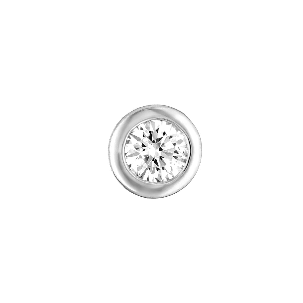 1/4tcw Round Diamond Martini Bezel Stud Earrings
