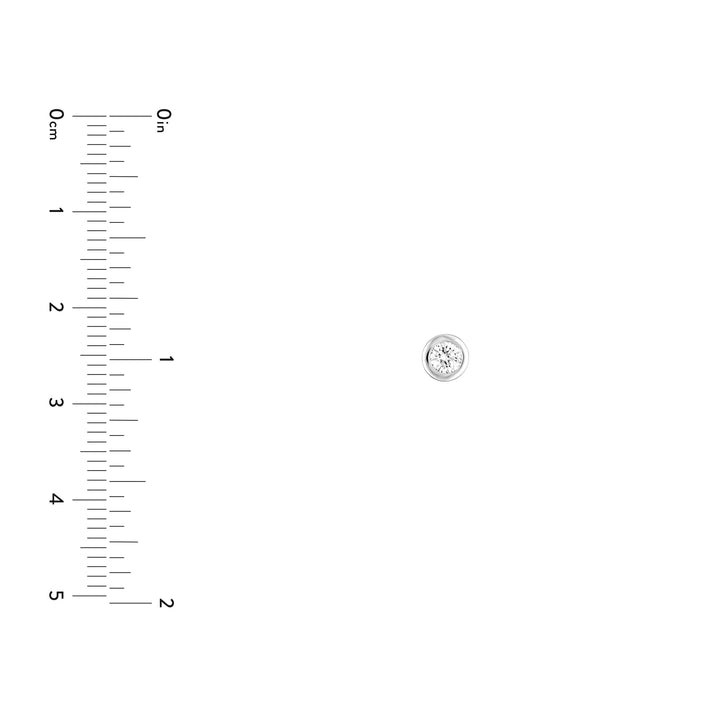 1/4tcw Round Diamond Martini Bezel Stud Earrings