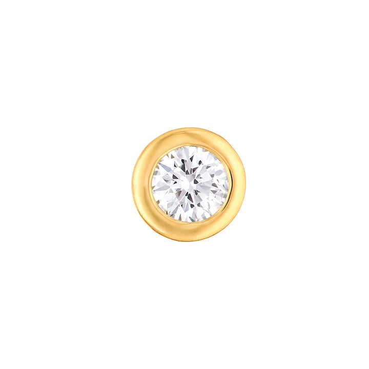1/4tcw Round Diamond Martini Bezel Stud Earrings