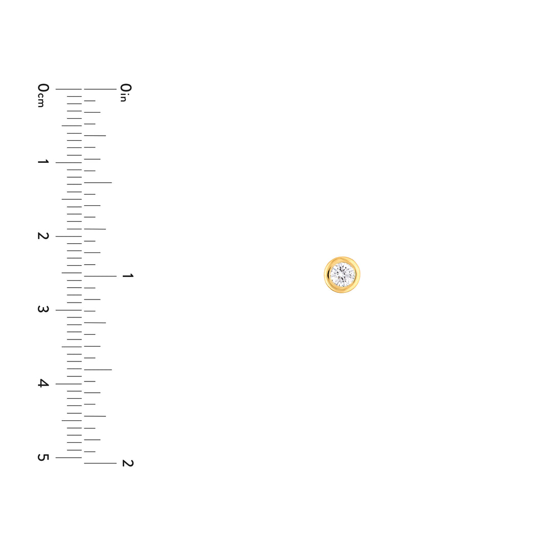 1/4tcw Round Diamond Martini Bezel Stud Earrings