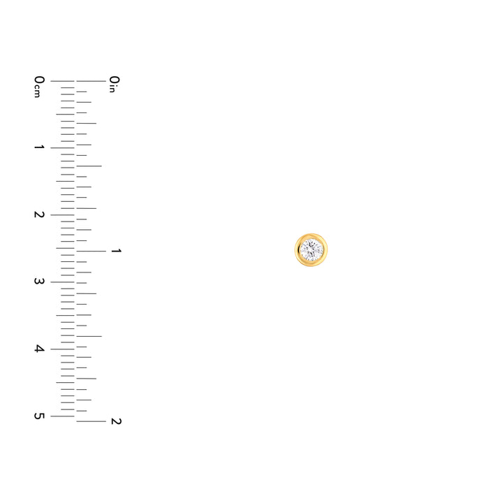 1/4tcw Round Diamond Martini Bezel Stud Earrings