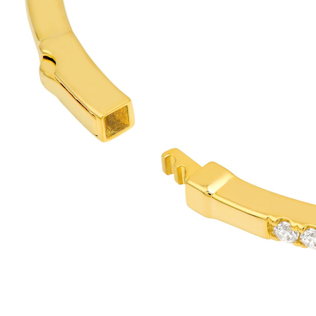 Diamond Half Bangle Bracelet (7/8tcw)