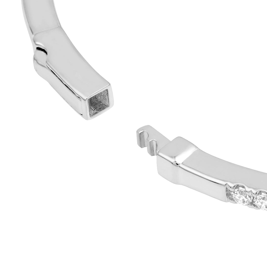 Diamond Half Bangle Bracelet (7/8tcw)