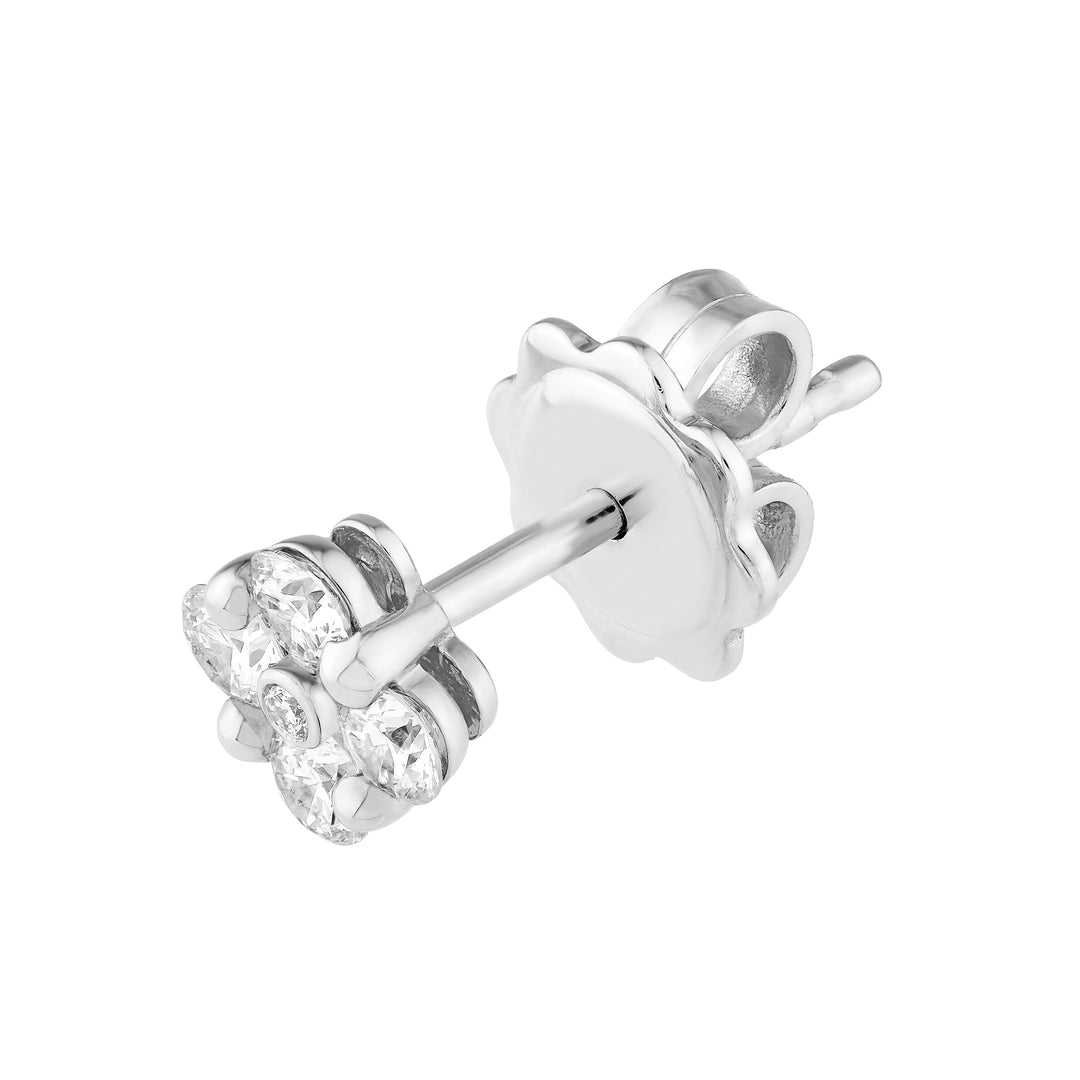 1/2tcw Diamond Flower Stud Earrings