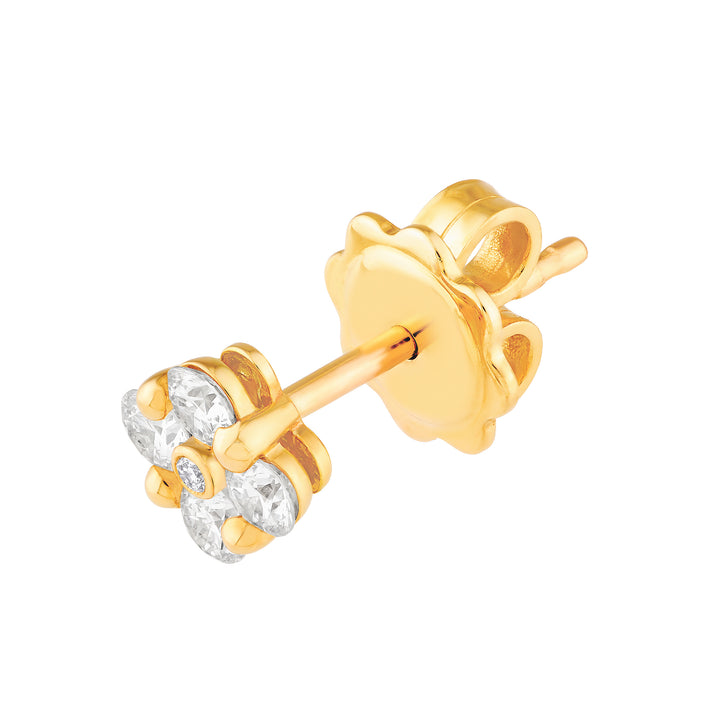 1/2tcw Diamond Flower Stud Earrings