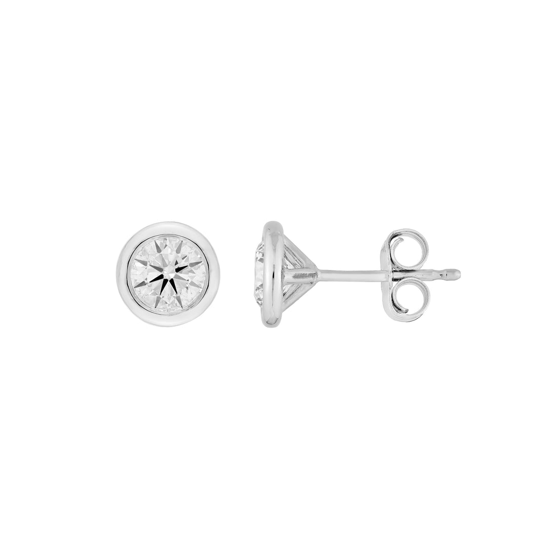 1tcw Diamond Martini Bezel Studs