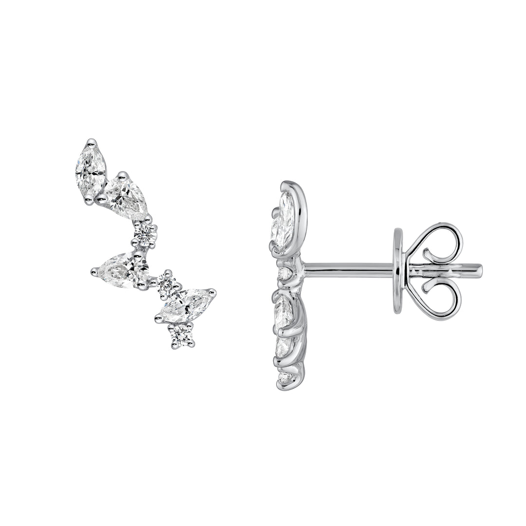 Diamond Blossom Climber Studs