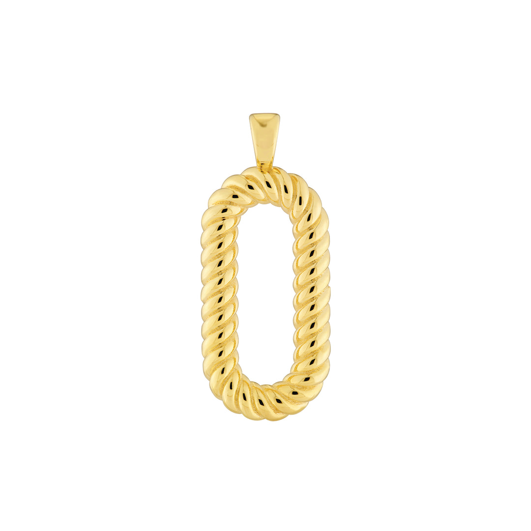 Oval Twisted Pendant
