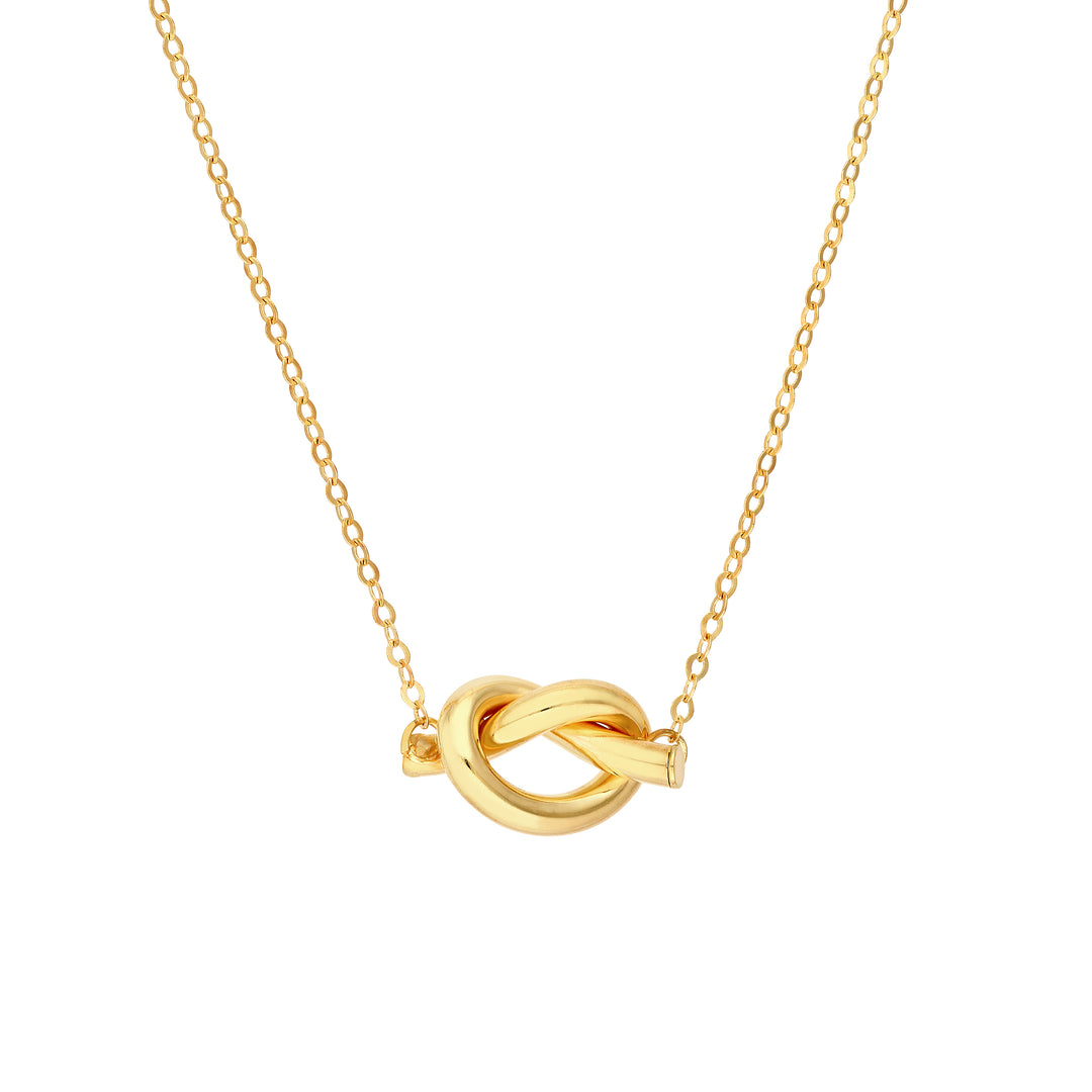 2mm Tube Love Knot Necklace
