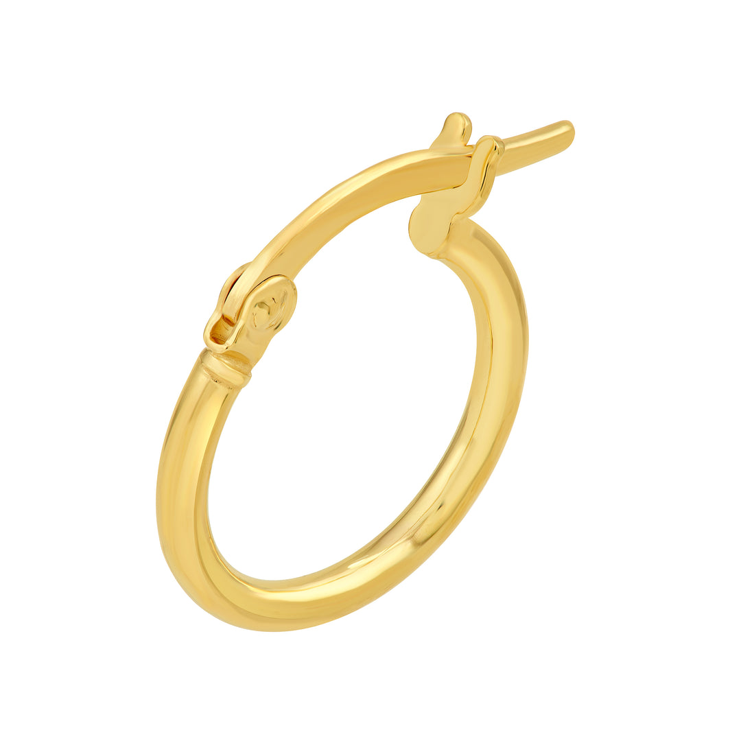 10mm Round Hoop Earrings