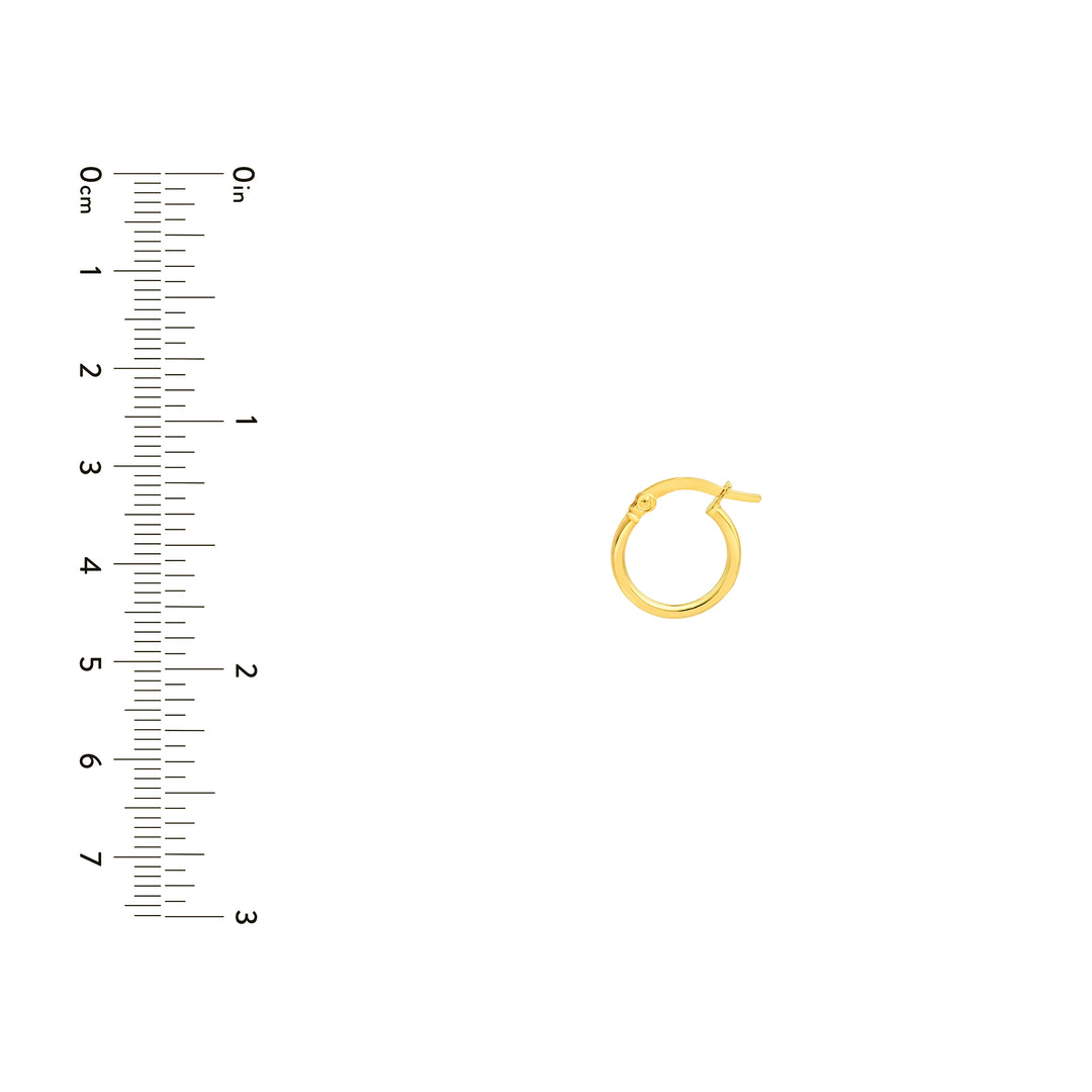 10mm Round Hoop Earrings