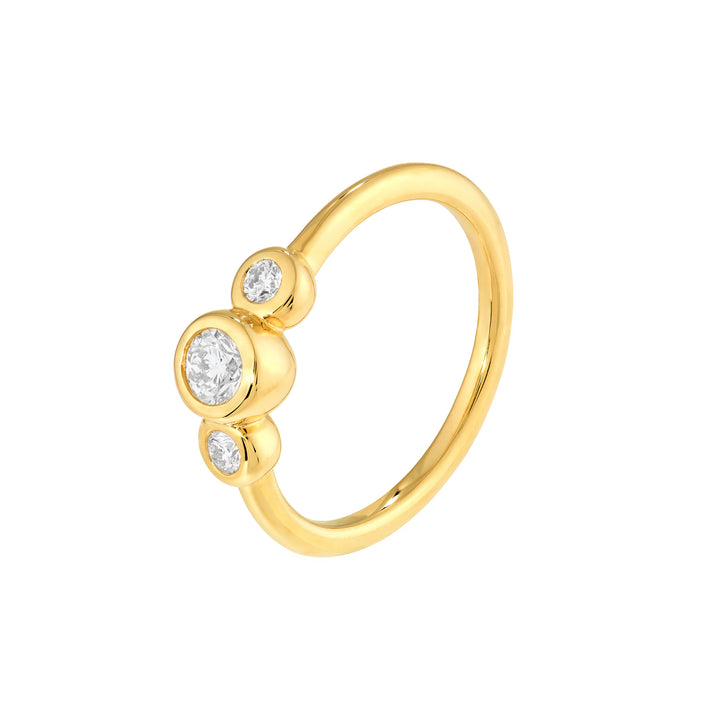 Diamond Trio Bubble Ring
