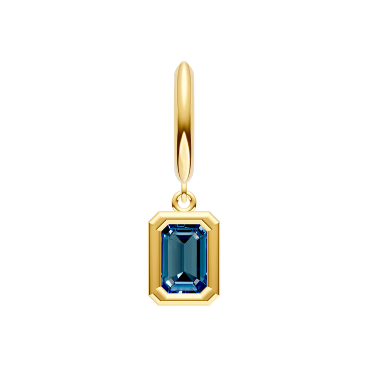 Emerald London Blue Drop Earrings