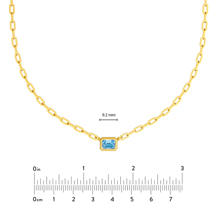 Emerald Sky Blue Forzentina Necklace