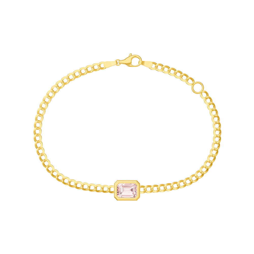 Emerald Pink Morganite Forzentina Bracelet