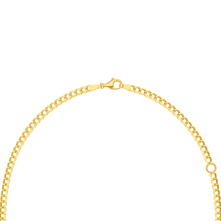 Oval Citrine Curb Necklace