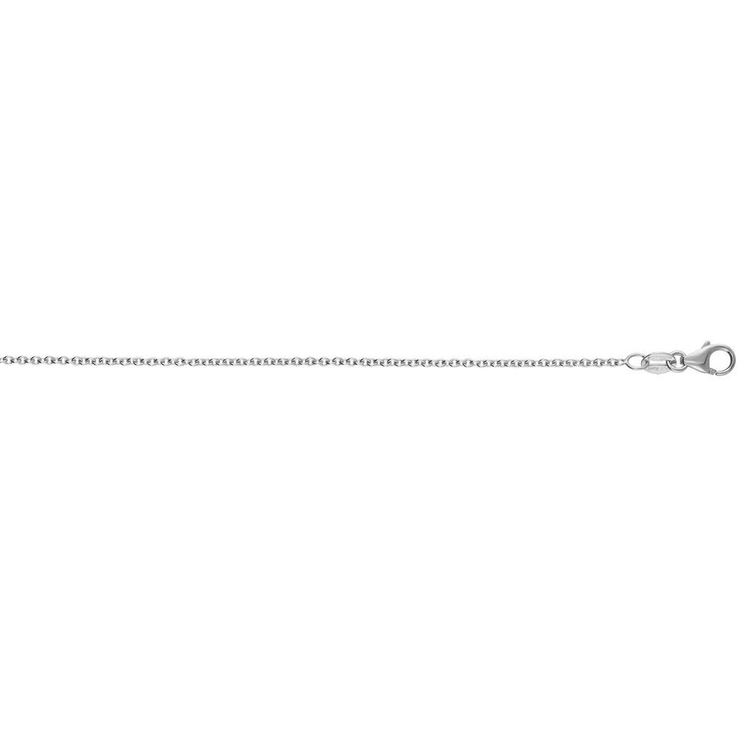 14K 2.4mm Round Cable Chain