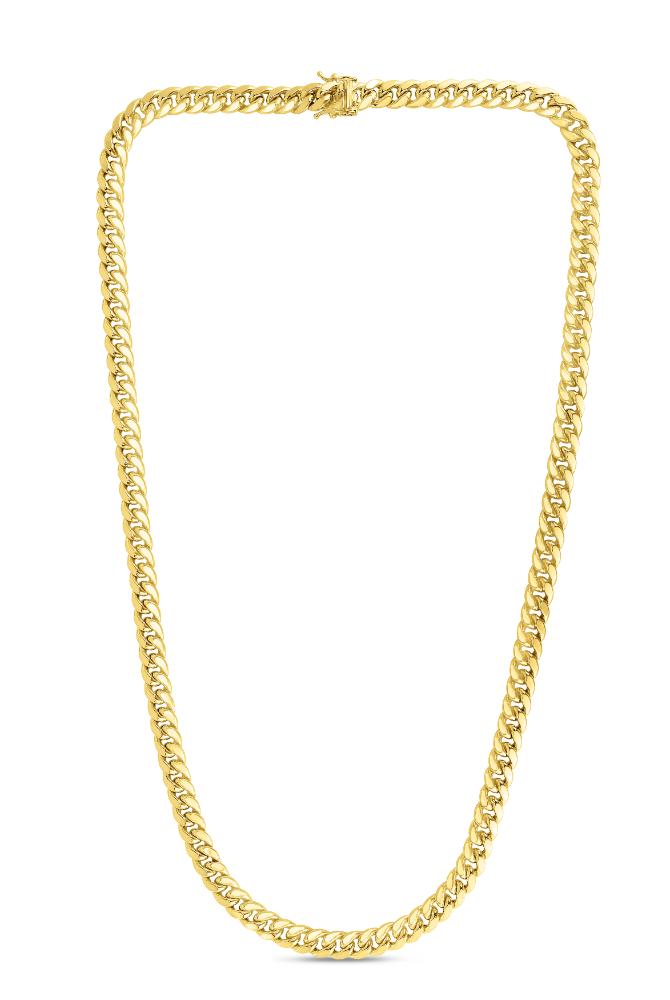 10K Gold 6.1mm Semi-Solid Classic Miami Cuban