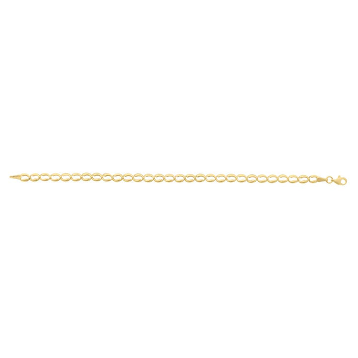10K Fancy Open Link Bracelet